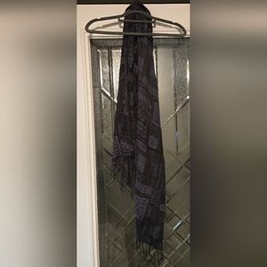 Black Patterned Scarf